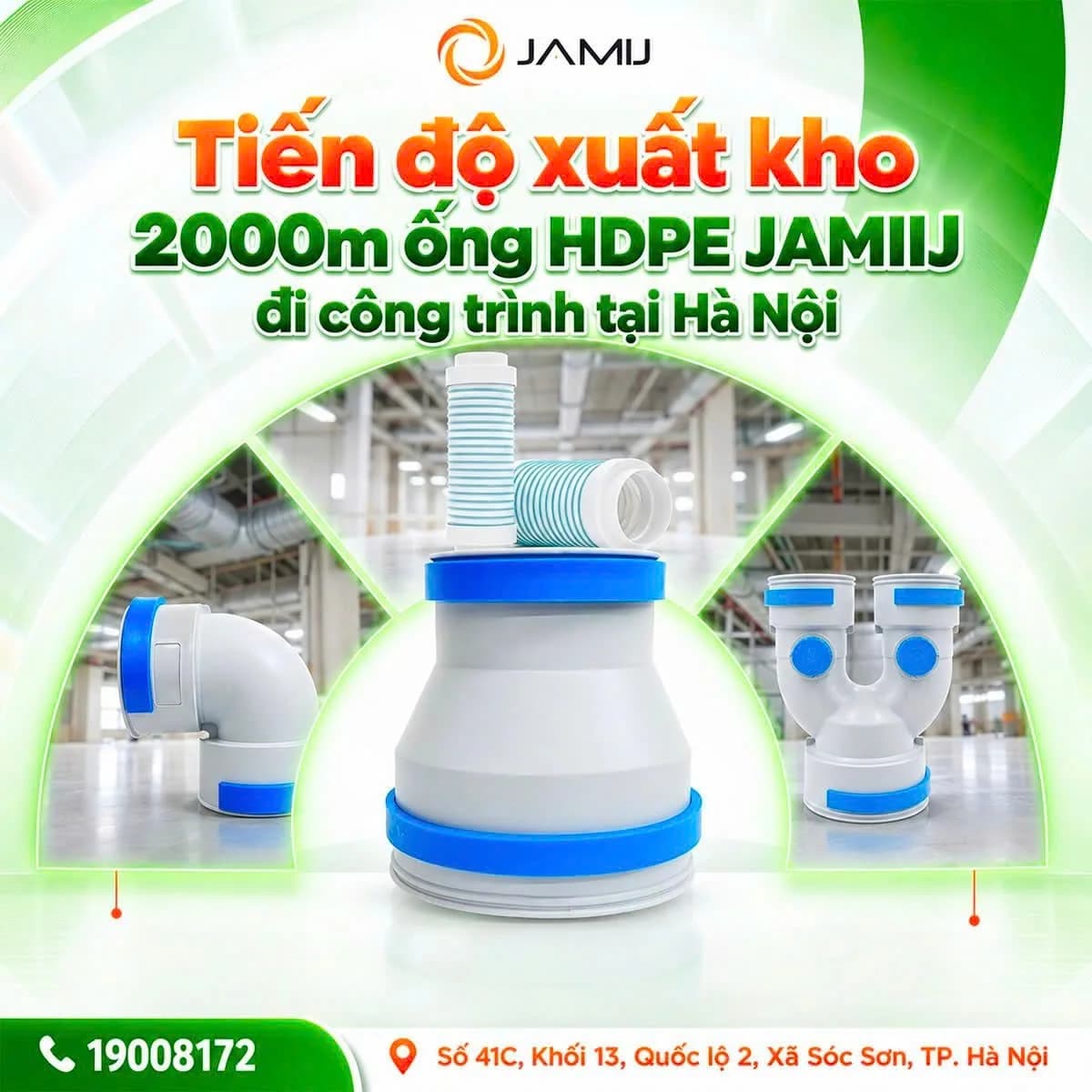 Phụ kiện và ống HDPE JAMIJ cho công trình